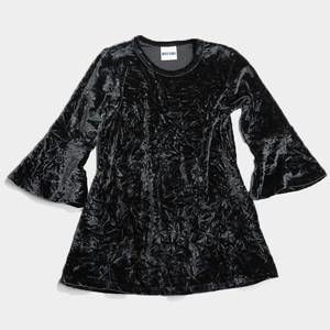 NEW BIT'Z KIDS girl's crushed velvet dress in black